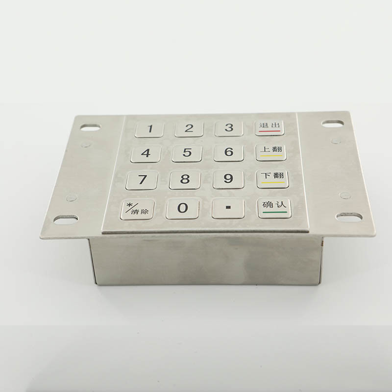 IP65 αδιάβροχο μαξιλάρι 304 καρφιτσών του ATM ανοξείδωτο για τα κλειδιά του ΕΛΚ 16 περίπτερων πληρωμής
