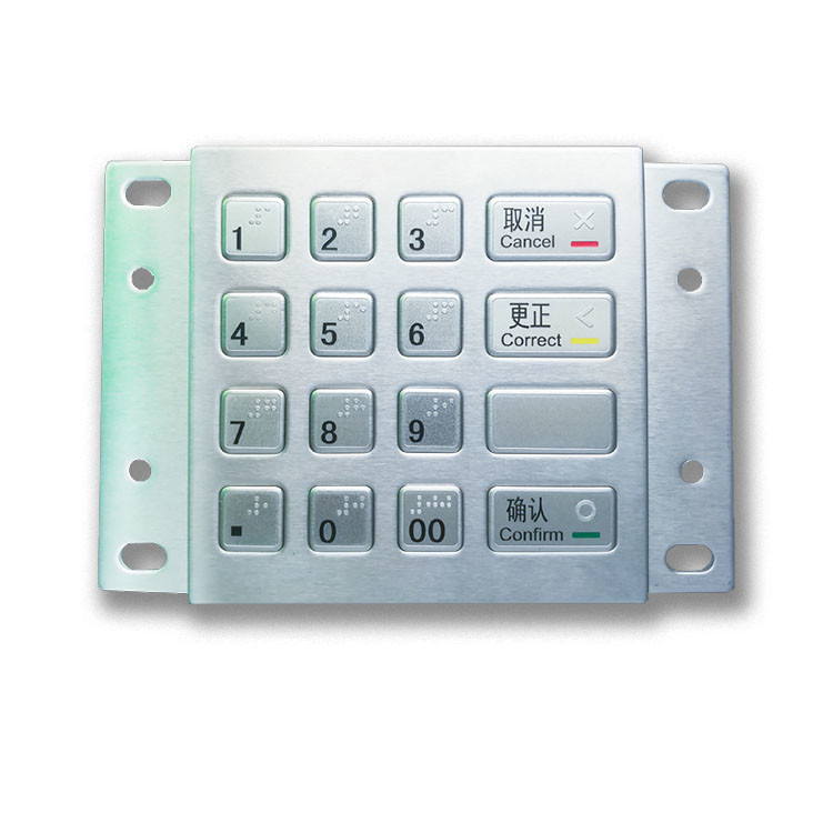 Μαξιλάρι καρφιτσών του ΕΛΚ μετάλλων του ATM Payment Kiosk DES 3DES Encrypted με 16 κλειδιά USB μπράιγ
