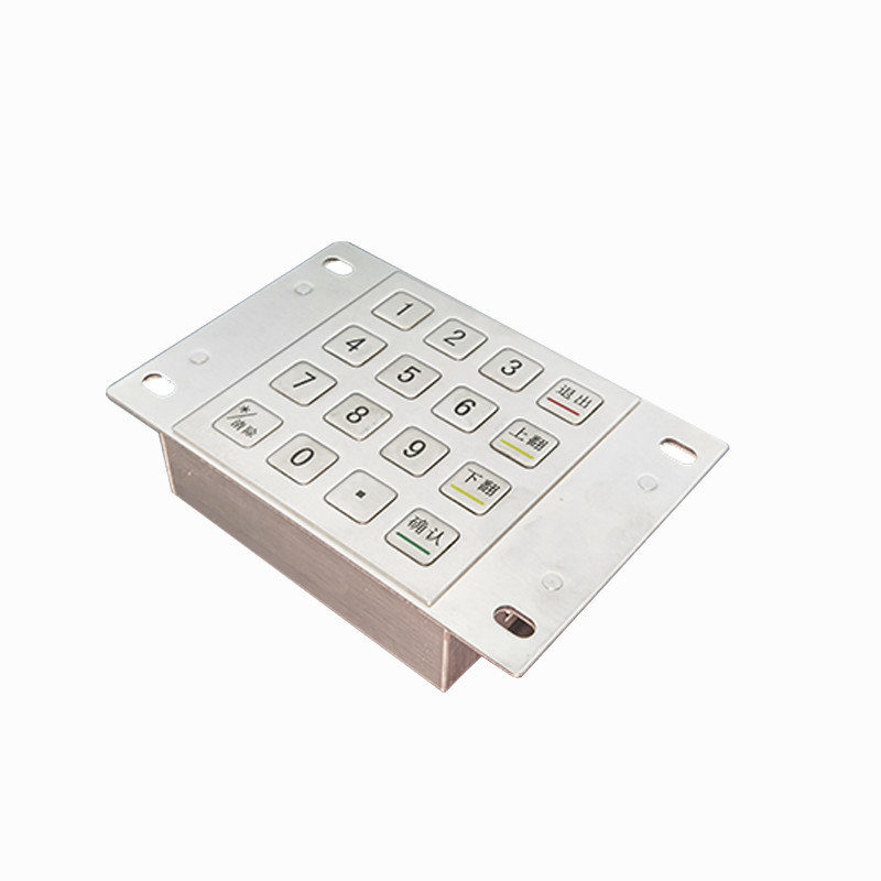 IP65 Ατσάλινο ΑΤΜ Κρυπτογραφημένο Μεταλλικό Πιν Πάν με 16 κλειδιά για Κιόσκο Πληρωμών Αυτοεξυπηρέτησης