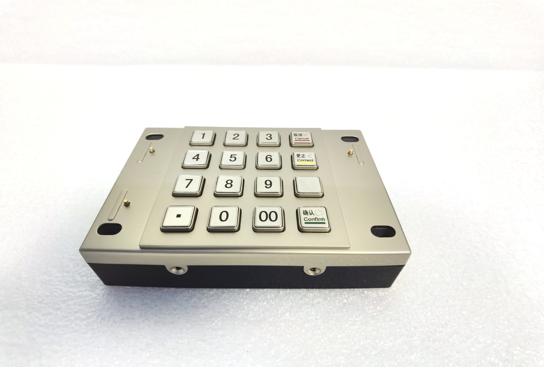 FCC 87,5 X 91.5mm RoHS αριθμητικό πληκτρολόγιο μηχανών τράπεζας μαξιλαριών καρφιτσών 1.2KG ATM